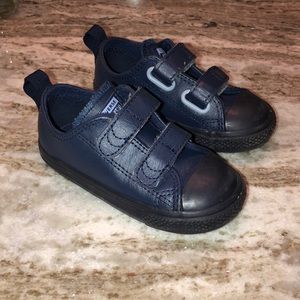 Toddler Boy Converse Navy Leather Size 7